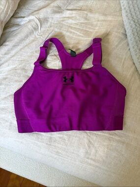 Under Armour Women's Magenta Racerback Sports Bra